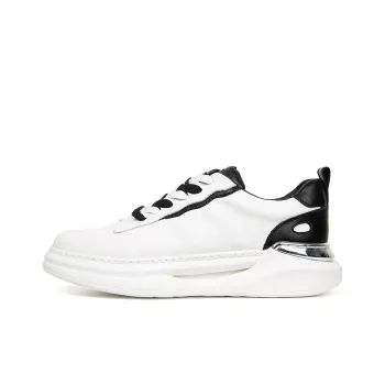 Wit TRIES Low-Top Skateboard Shoes Men's White Black