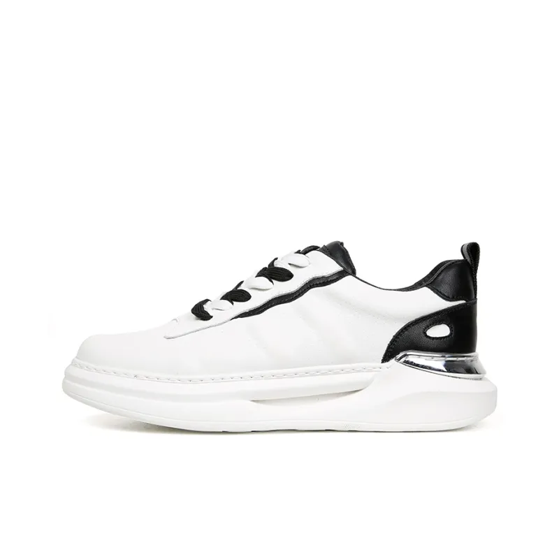 Wit TRIES Low Top Skateboard Shoes Men's White Black-0