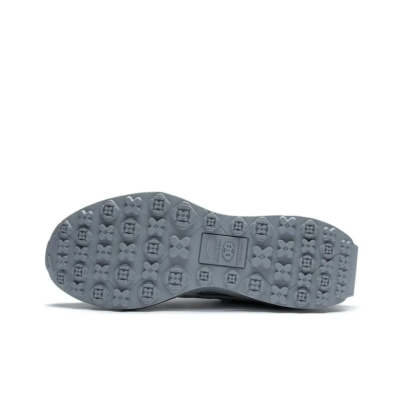 LiNing Anti Slip Wear Resistant Low Top Casual Shoes Men's Silver-6