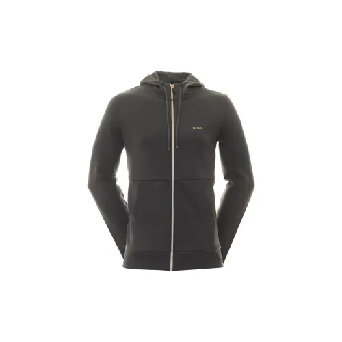 HUGO BOSS Jackets Men Dark Gray