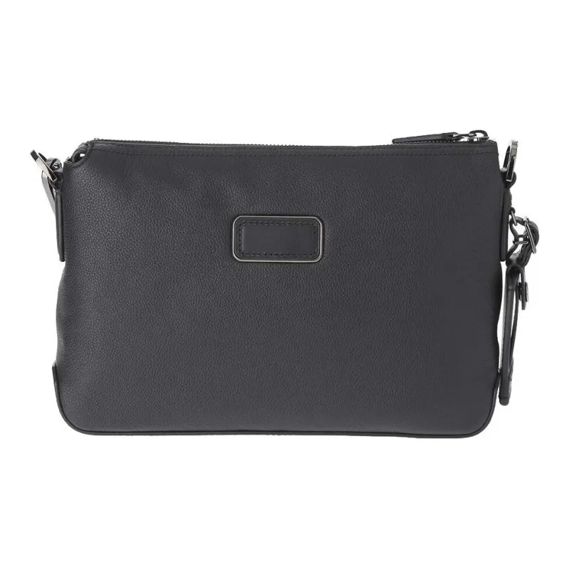 TUMI TUMI-Harrison Natural Leather Crossbody Bag Shoulder Bag Unisex Black-3