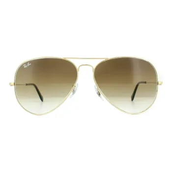 RayBan Metal Aviator Sunglasses Unisex Gold