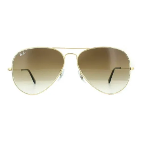 RayBan Metal Aviator Sunglasses Unisex Gold