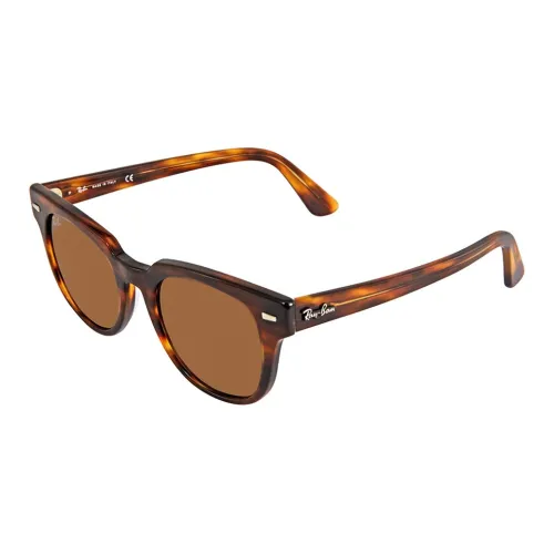 RayBan Acetate Square Sunglasses Unisex Brown