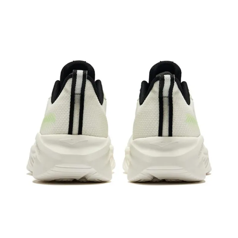 Erke Cushioning Low Top Running Shoes Men's White Green Black-3