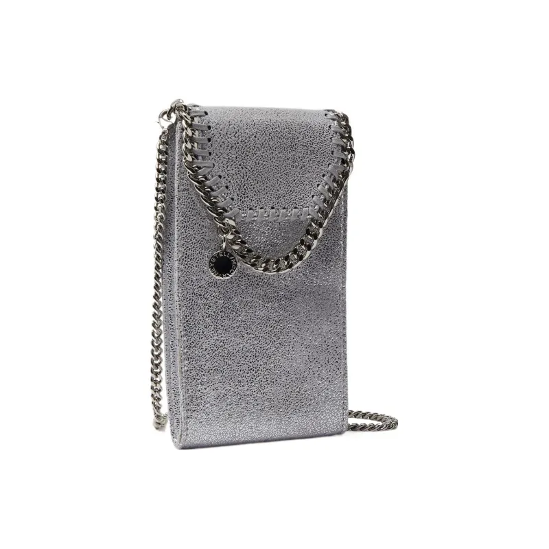 Stella McCartney Falabella Polyester Cell Phone Pouch Shoulder Bag Crossbody Bag Women's Silver-1