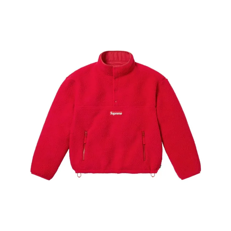 Supreme Polartec Shearling Reversible Pullover-12