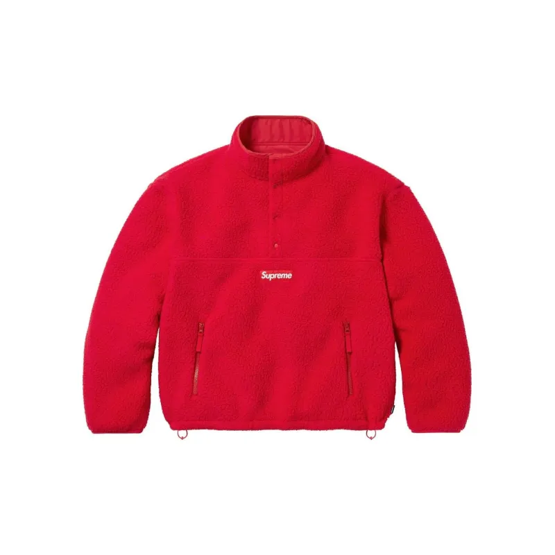 Supreme Polartec Shearling Reversible Pullover-17
