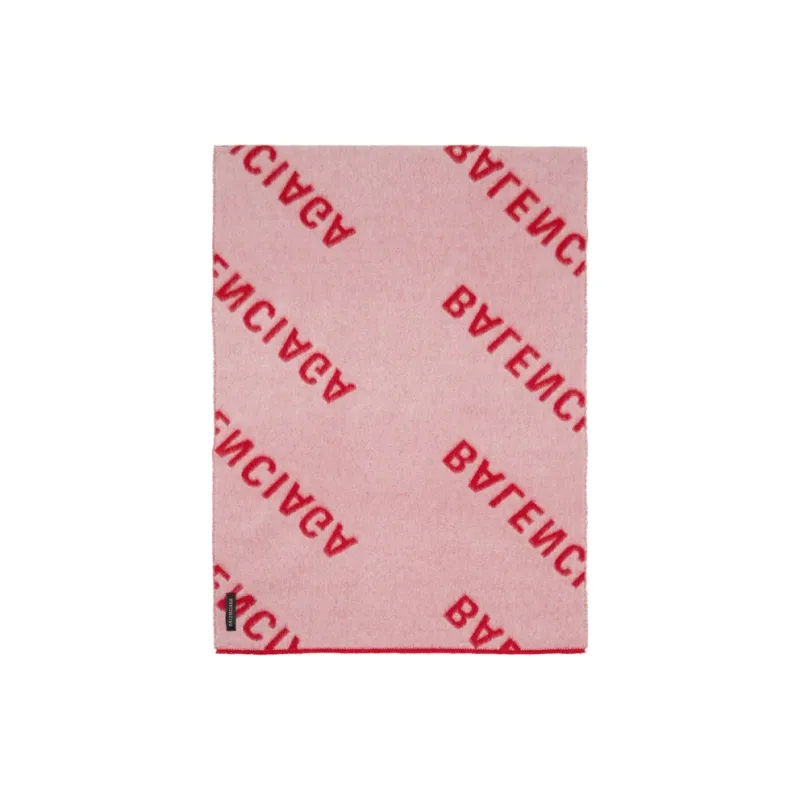 Balenciaga Knit Scarves Women's Red/Pink-1
