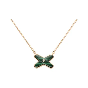 Chaumet 18K Rose Gold, Diamond, Malachite Necklaces Women's