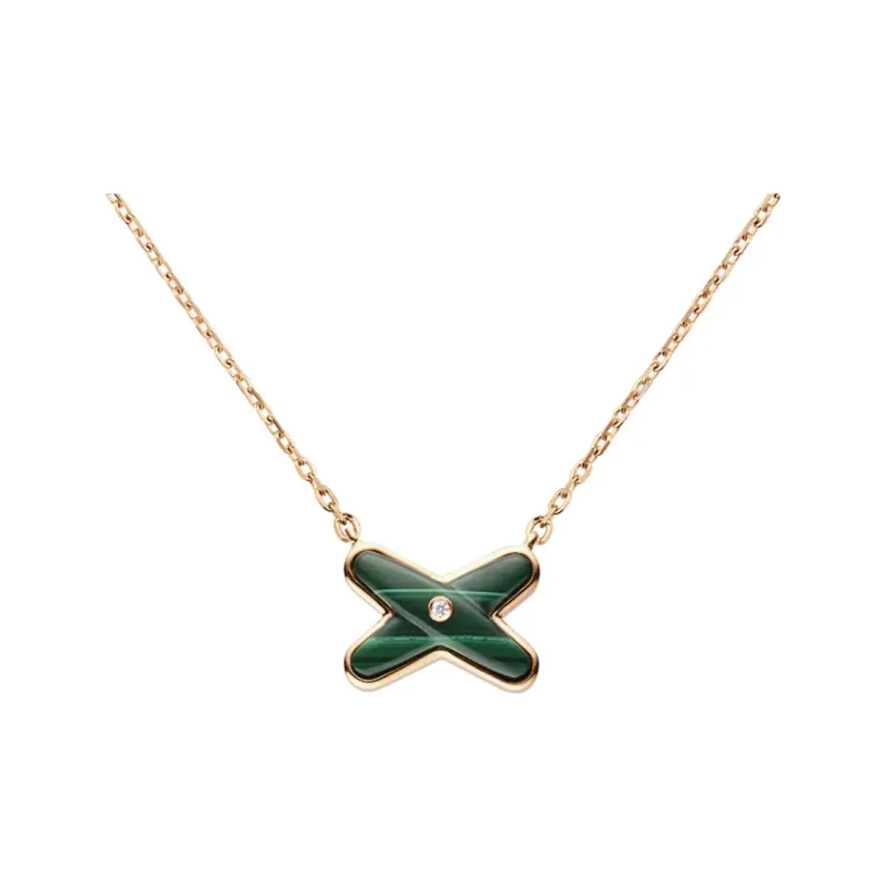 Chaumet 18K Rose Gold, Diamond, Malachite Necklaces Women's-0