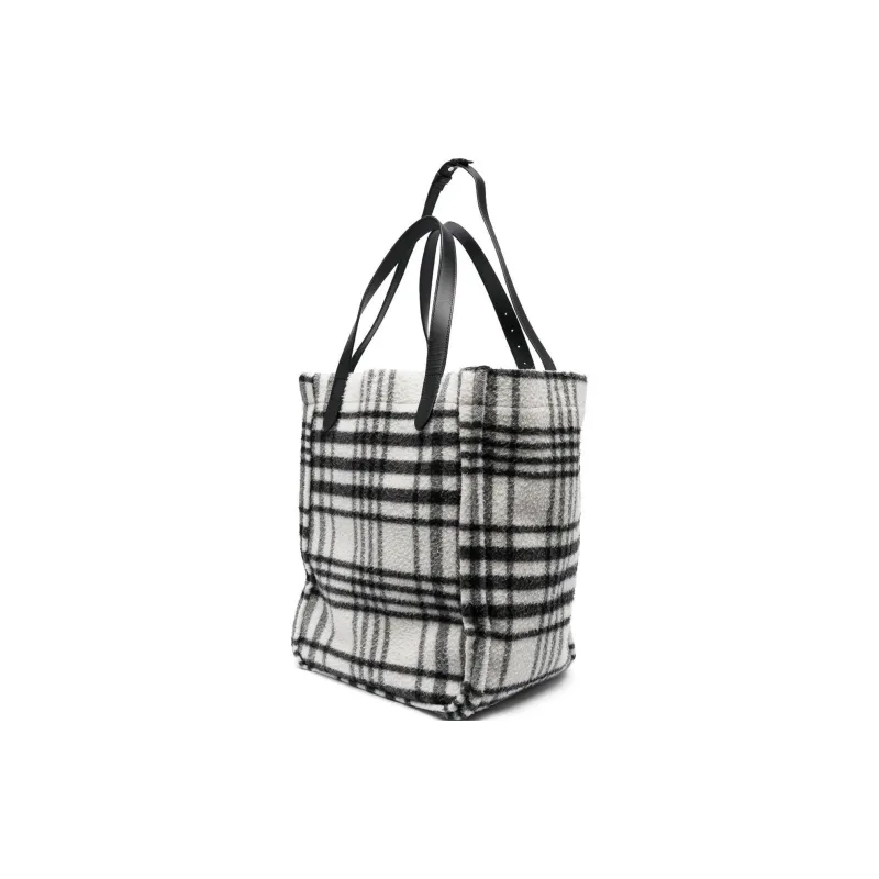JW Anderson Checkered Logo Patch Tote Bag-2