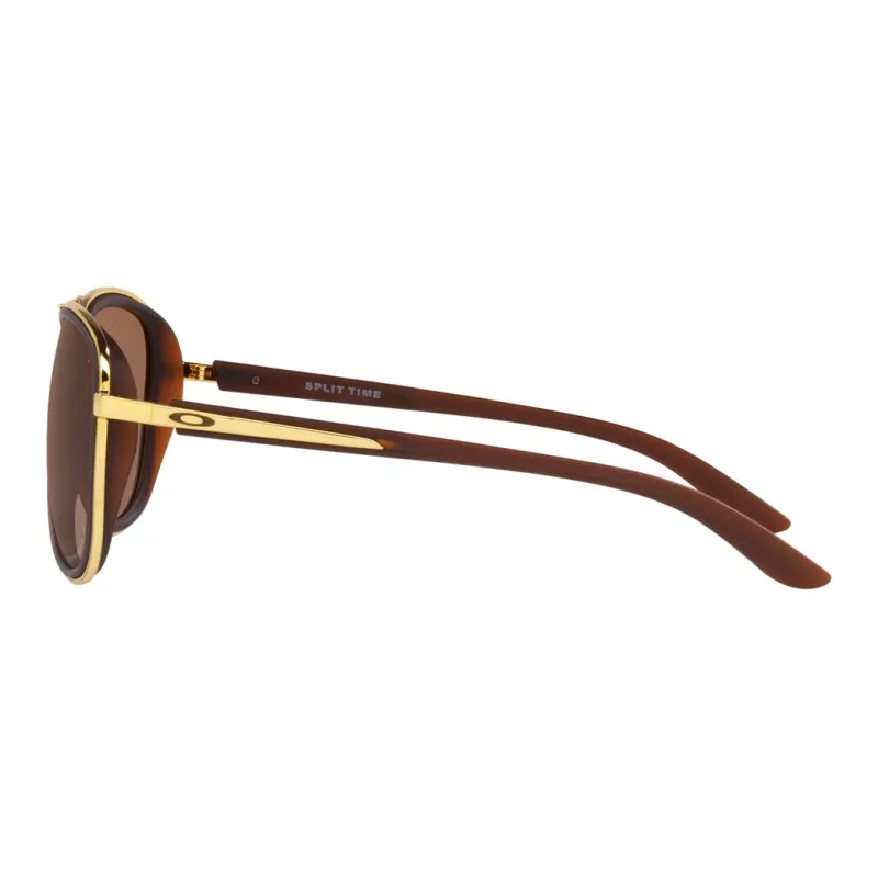 Oakley Plastic Metal Aviator Sunglasses Women's Brown-2