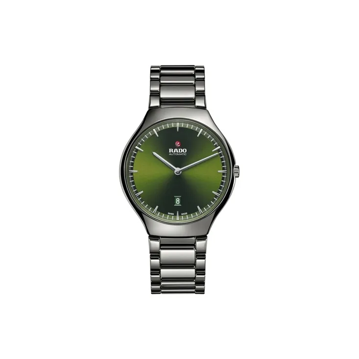 RADO Automatic Mechanical Movement Men's Watches Watch 40mm Green Dial Ceramic Watch Case Ceramic Strap-0