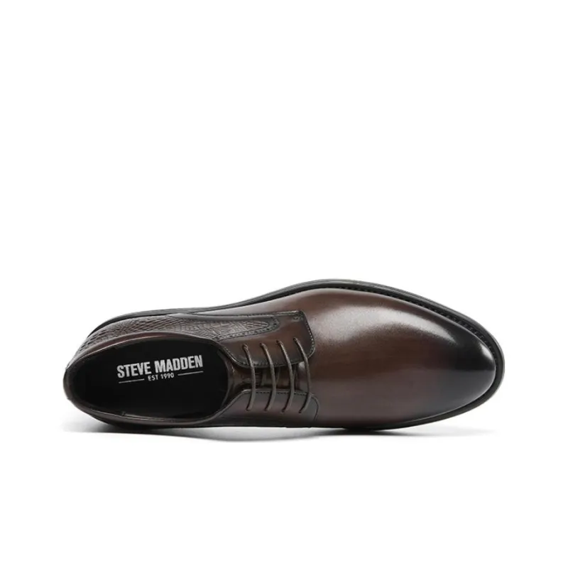 STEVE MADDEN Dress Shoes Men Low Top Black/Brown-6