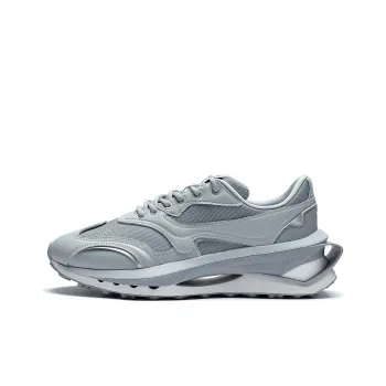 LiNing Anti Slip Wear Resistant Low Top Casual Shoes Men's Silver