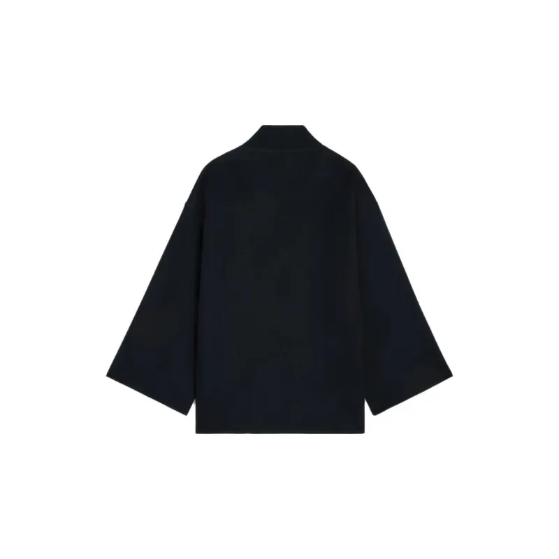 CELINE Button Detailed Open Front Coat-1