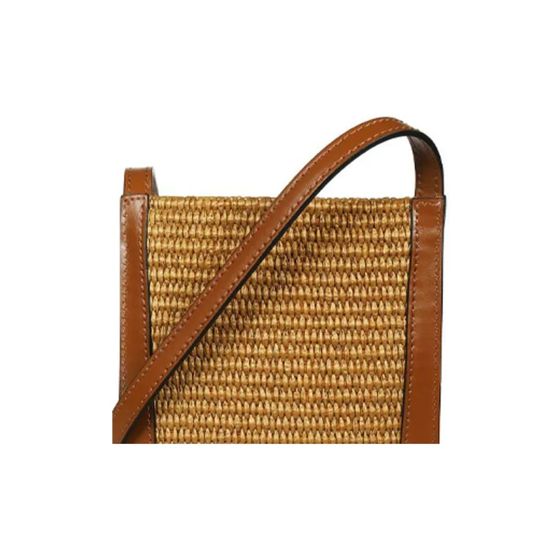 MARNI Calfskin Crossbody Bags Cell Phone Pouch Women's Brown-3