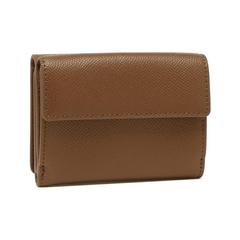 Furla Leather Wallet Mini Women's Cognac Brandy-1