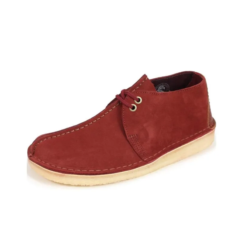 Clarks Desert Trek Casual Shoes Men's Burgundy-2