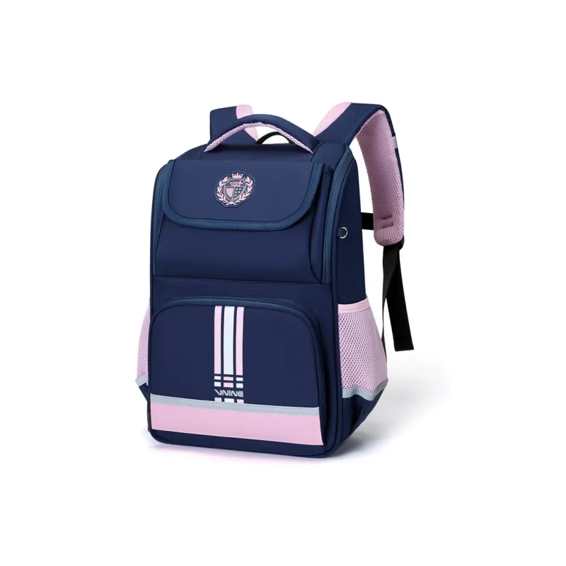 V.NINE Fabric Backpack Backpack Large Size Unisex Cambridge Blue & Red/Pink-5