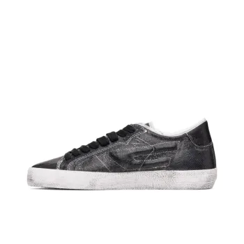 DIESEL S Leroji Low Top Skateboard Shoes Men's Gray Black