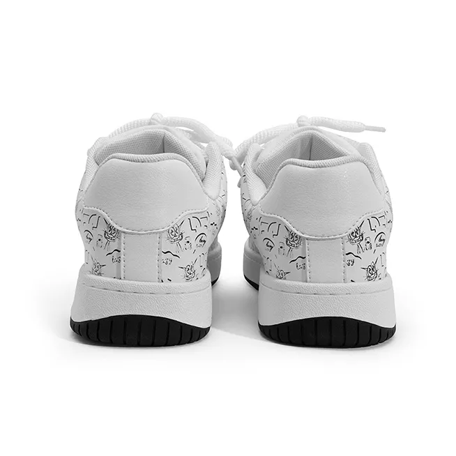 LAZY BONS Anti Slip Wear Resistant Low Top Skateboard Shoes Unisex-4