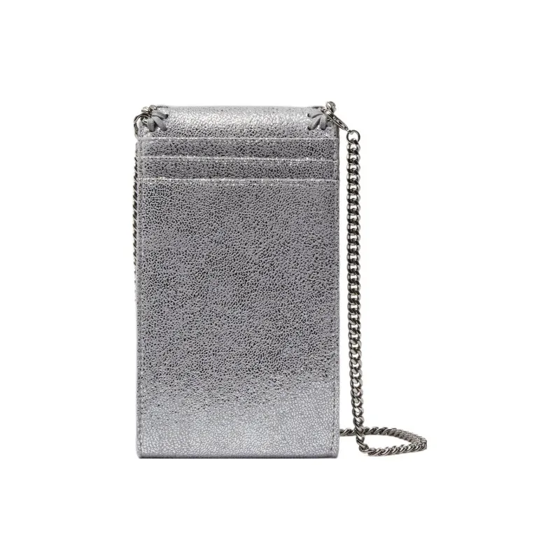 Stella McCartney Falabella Polyester Cell Phone Pouch Shoulder Bag Crossbody Bag Women's Silver-2