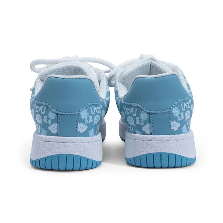 LAZY BONS Anti Slip Wear Resistant Low Top Skateboard Shoes Unisex-10