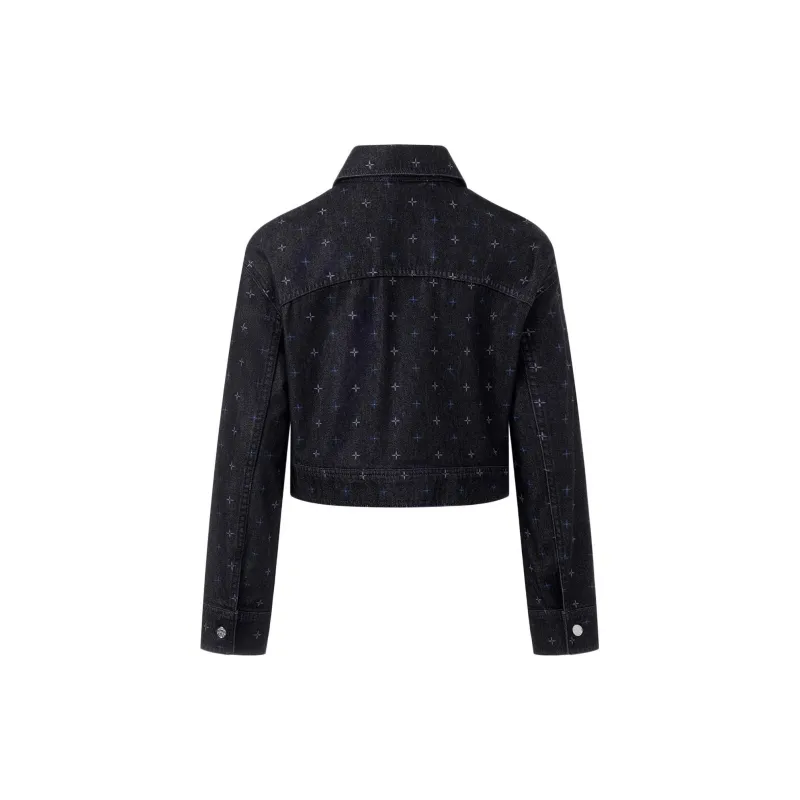 LiNing Denim Jacket Women's Black-1