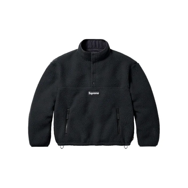 Supreme Polartec Shearling Reversible Pullover-7