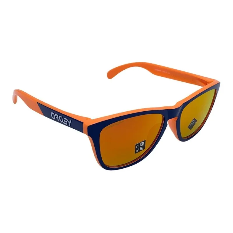 Oakley Plastic Oval Sunglasses Men's Orange-1