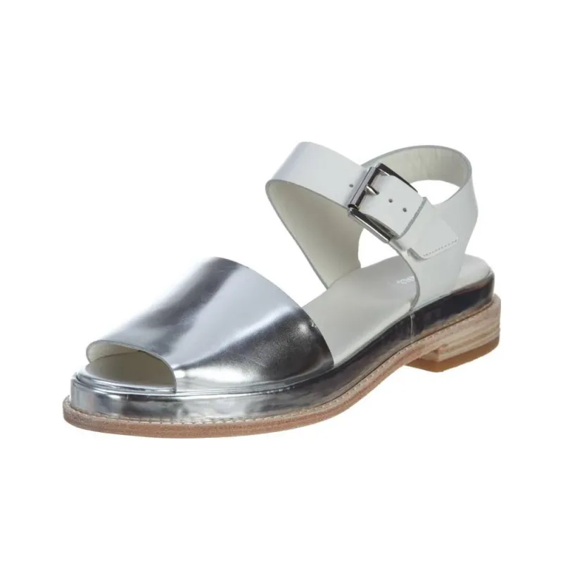 Clarks Madlen Sandal White Leather Women's-2