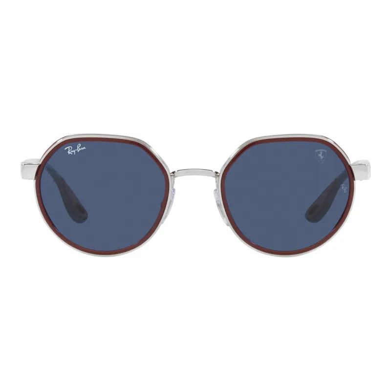 RayBan Metal Round Sunglasses Men's Silver-1