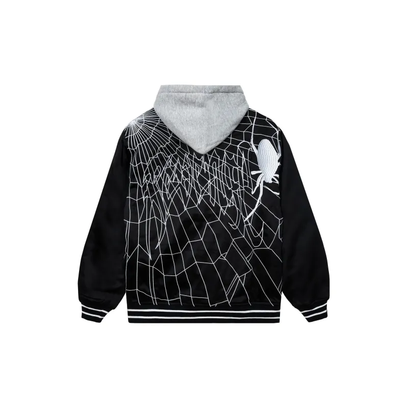 Revenge BLACK SPIDER BOMBER Jackets Coats Unisex Black-1