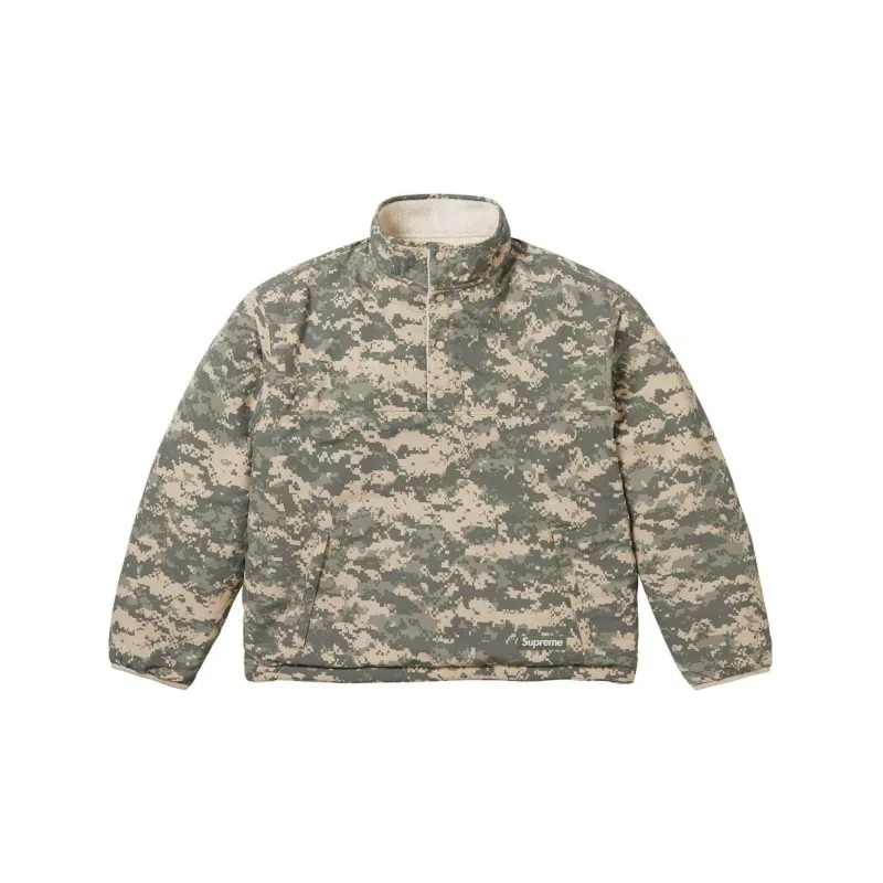 Supreme Polartec Shearling Reversible Pullover-25