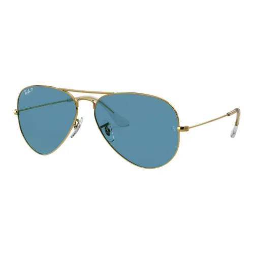 RayBan Metal Aviator Sunglasses Men's Gold