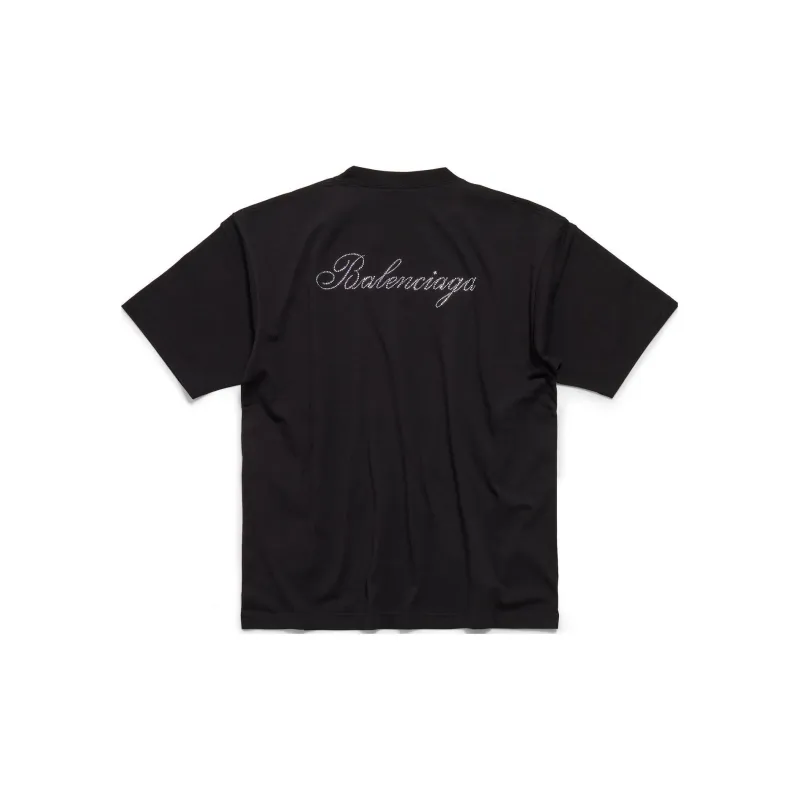 Balenciaga Logo Embellished Large Fit T Shirt-1
