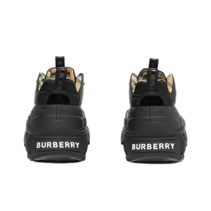Burberry Arthur Low Top Sports Casual Shoes Men's Black-4