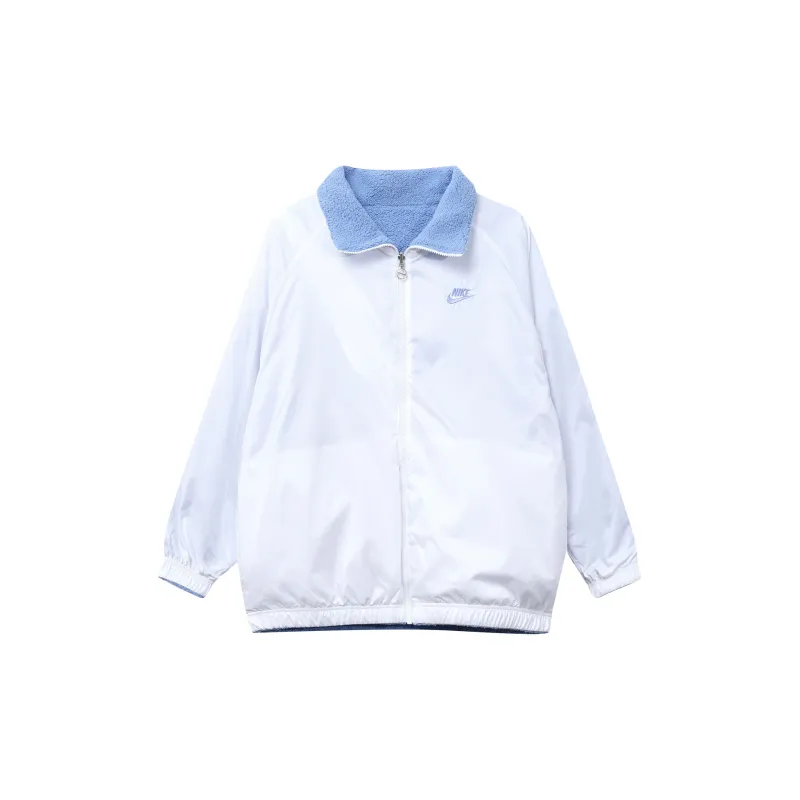 Nike Velvet Jackets Women's Blue-2