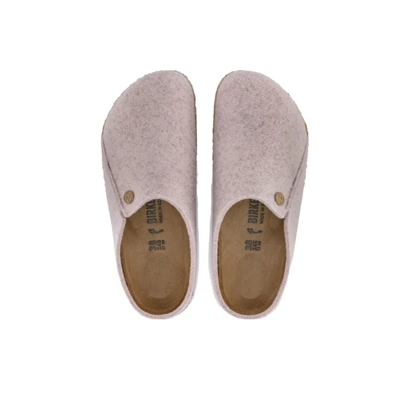Birkenstock Zermatt Shearling Clog Wool Felt Light Rose-3