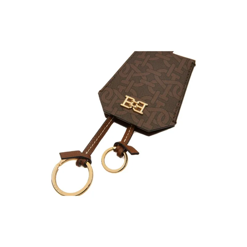 BALLY Polyurethane Key Pouch Unisex Brown-3