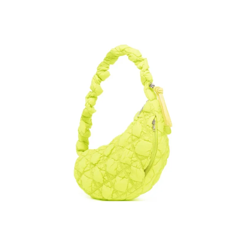 CARLYN Nylon Portable Crossbody Bag, Shoulder Bag Women's Lime Neon Yellow-1