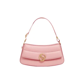 Stella McCartney S-Wave Alter Mat Vegan Material Portable Crossbody Bag Shoulder Bag Women's Bellini Rose