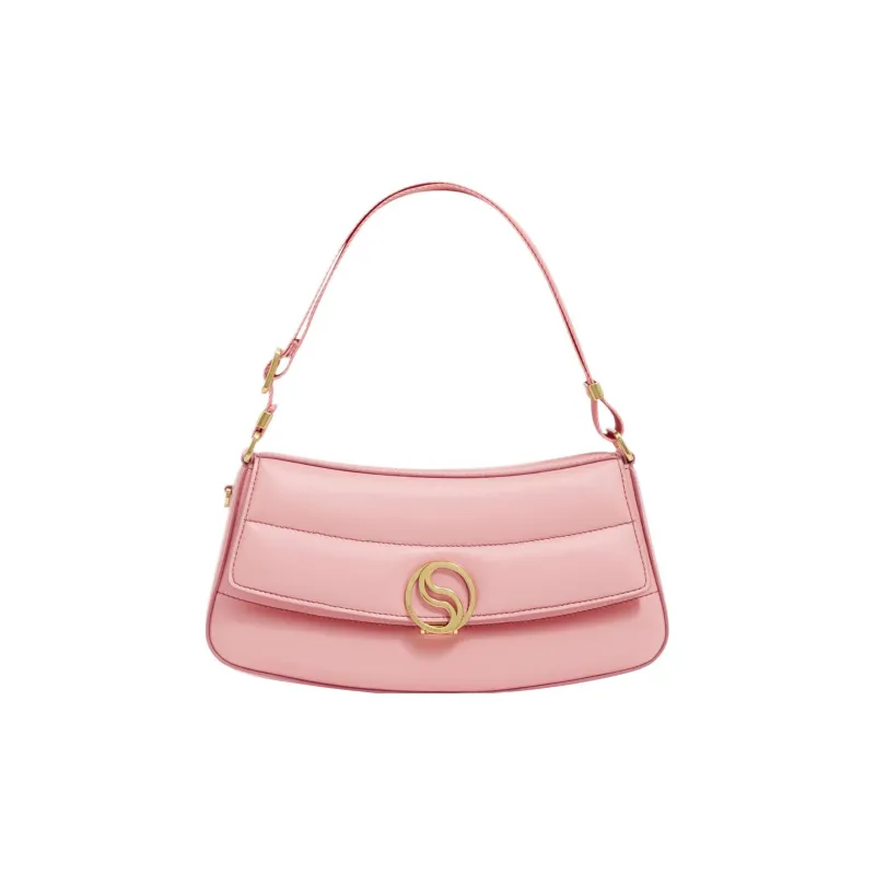 Stella McCartney S-Wave Alter Mat Vegan Material Portable Crossbody Bag Shoulder Bag Women's Bellini Rose-0