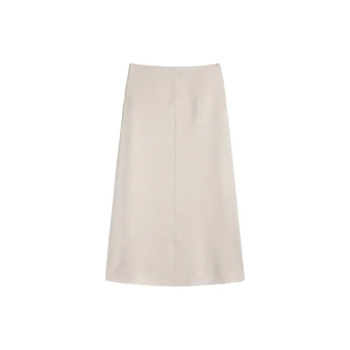 Massimo Dutti Casual Long Skirts Women's White