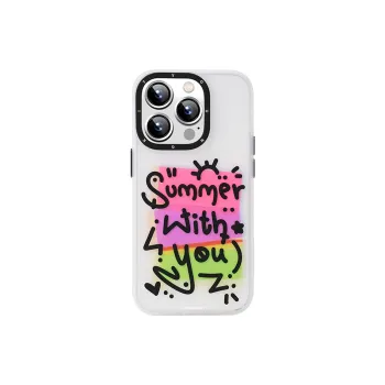 YOUNGKIT PC Material Summer Refreshing Matte Phone Cases Compatible With IPhone 14 Pro/13 Pro/12 Pro Max Quiet Luxury