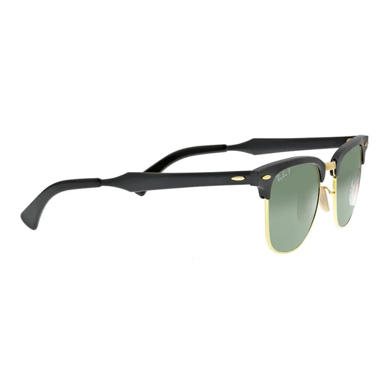 RayBan Aluminum Irregular Shape Sunglasses Unisex Black-1