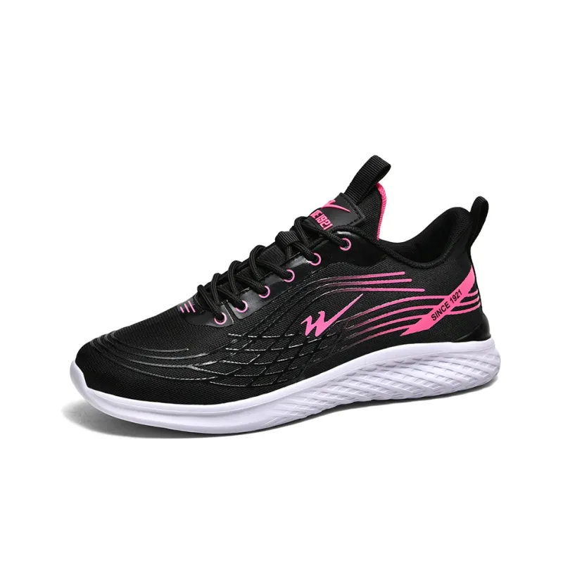 Binary Sports Running Shoes Women's Black Rose Red-1