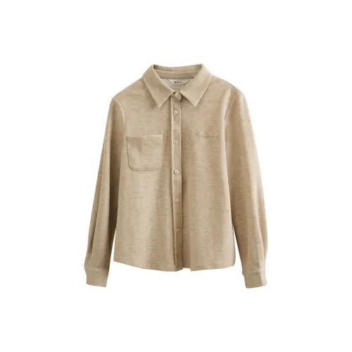 Olrain Shirts Women's Milk Coffee